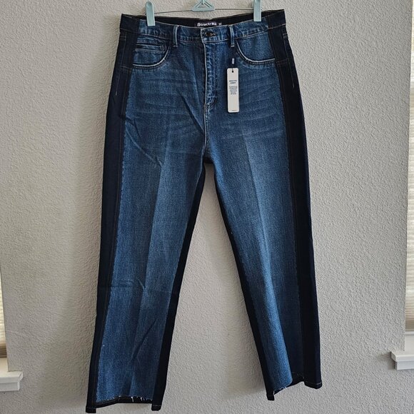 NWT | Tractr BLU Indigo Block Mix Wash Denim Jeans Size 10/30 - Picture 1 of 9